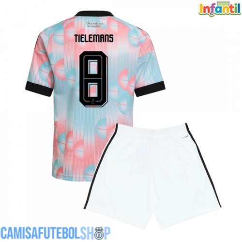 Camisa de time de futebol Bélgica Youri Tielemans #8 Replicas 2º Equipamento Infantil Mundo 2026 Manga Curta (+ Calças curtas)